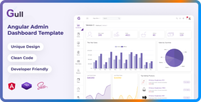 Gull - Angular 19+ Admin Dashboard Template