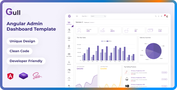 Gull - Angular 19+ Admin Dashboard Template Gull - Angular 19+ Admin Dashboard Template