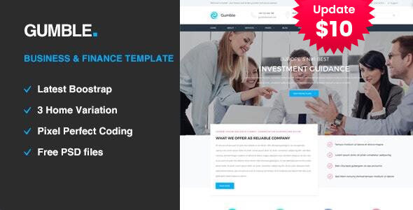 Gumble - Business and Finance HTML5 Template Gumble - Business and Finance HTML5 Template