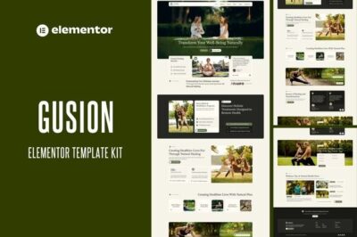 Gusion - Natural Healing & Holistic Therapy Elementor Template Kit