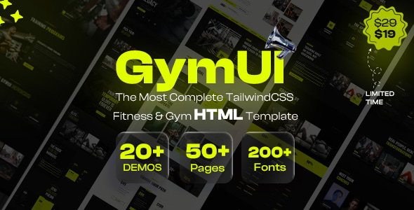 Gymui | Premium Fitness & Gym HTML Template Gymui | Premium Fitness & Gym HTML Template