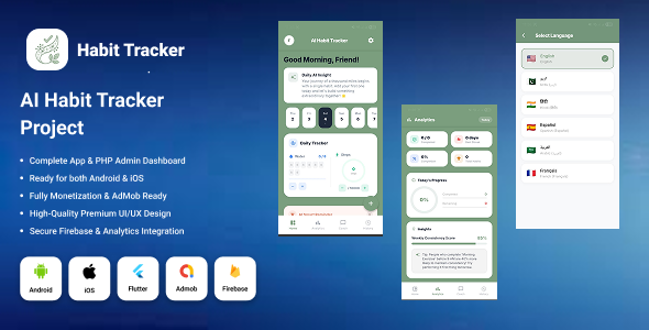 Habit Tracker AI - Routine Planner Flutter App Habit Tracker AI - Routine Planner Flutter App