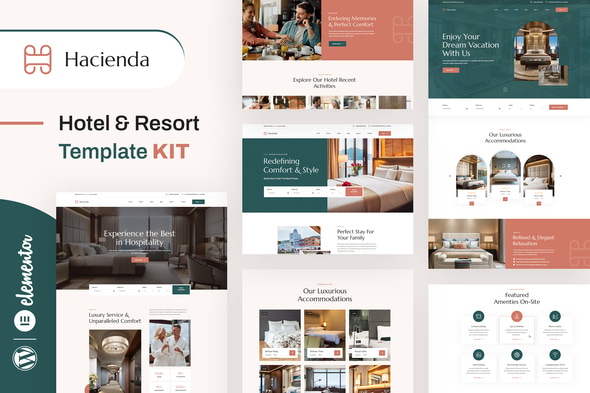 Hacienda - Hotel & Resort Elementor Template Kit Hacienda - Hotel & Resort Elementor Template Kit