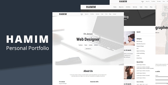 HAMIM - Minimal HTML Landing Page Template HAMIM - Minimal HTML Landing Page Template