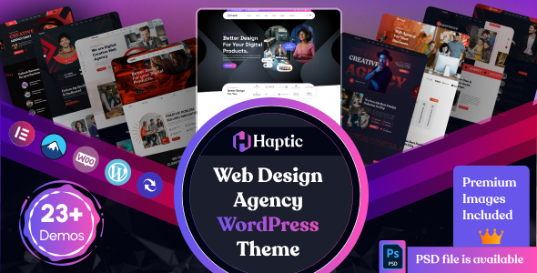 Haptic - Web Design Agency WordPress Theme Haptic - Web Design Agency WordPress Theme