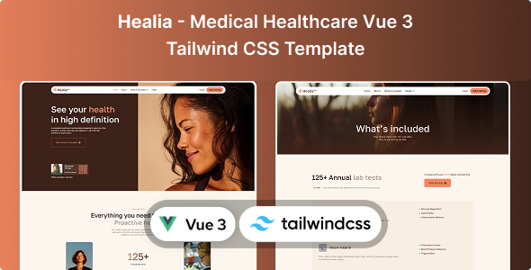 Healia - Medical Healthcare Vue 3 & Tailwind CSS Website Template Healia - Medical Healthcare Vue 3 & Tailwind CSS Website Template