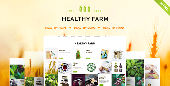 Healthy Farm | Food & Agriculture Site Template Healthy Farm | Food & Agriculture Site Template