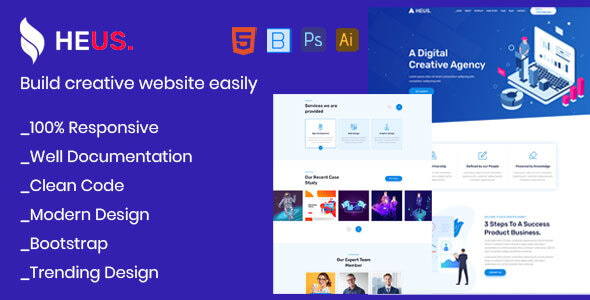 Heus - One Page Creative Agency & Digital Marketing Html Template Heus - One Page Creative Agency & Digital Marketing Html Template