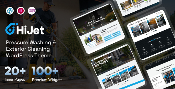 HiJet – Pressure Washing & Exterior Cleaning WordPress Theme HiJet – Pressure Washing & Exterior Cleaning WordPress Theme