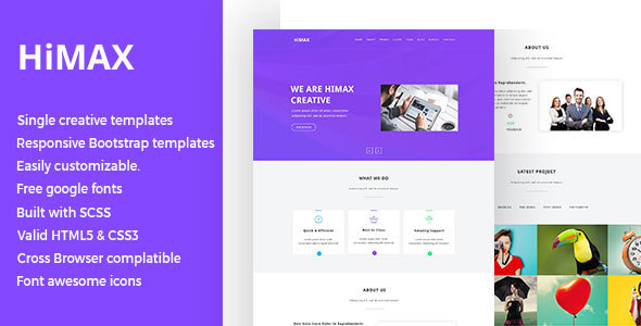 Himax - Single Page HTML Template Himax - Single Page HTML Template