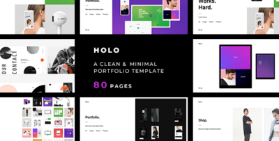 Holo - A Clean & Minimal Portfolio Template