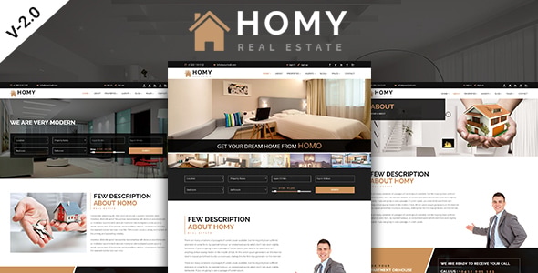 Homy - Real Estate and Single Apartments HTML Template Homy - Real Estate and Single Apartments HTML Template