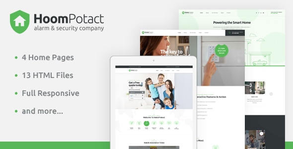 HoomPotact - Smart Alarm & Security Systems HTML Template HoomPotact - Smart Alarm & Security Systems HTML Template