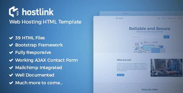 Hostlink - Web Hosting HTML Template Hostlink - Web Hosting HTML Template
