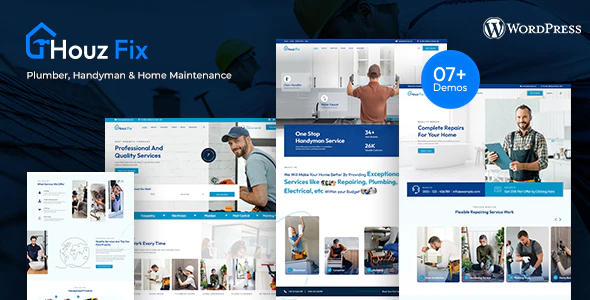 HouzFix - Plumber, Handyman Services WordPress Theme HouzFix - Plumber, Handyman Services WordPress Theme