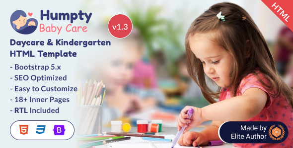 Humpty - Daycare & Kindergarten Bootstrap 5 Template Humpty - Daycare & Kindergarten Bootstrap 5 Template