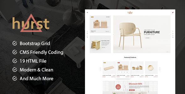 Hurst - Furniture Store eCommerce HTML Template Hurst - Furniture Store eCommerce HTML Template