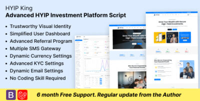 HYIP King - Advanced HYIP Investment Platform Script