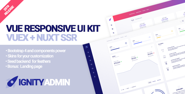 Ignity - Bootstrap 4 Vuex Nuxt Dashboard Template Ignity - Bootstrap 4 Vuex Nuxt Dashboard Template