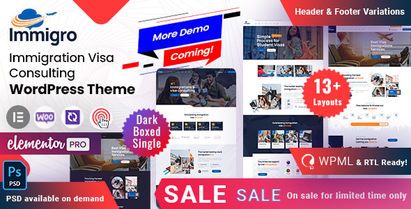 Immigro - Immigration Visa WordPress Immigro - Immigration Visa WordPress