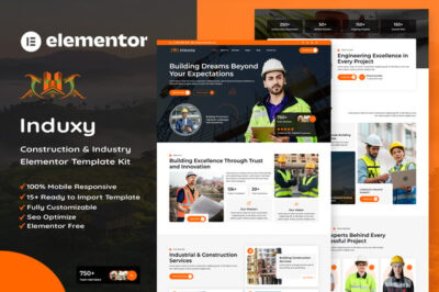 Induxy - Construction & Industry Elementor Template Kit