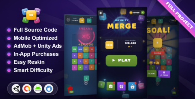 Infinity Number Merging - Unity Complete Game Template