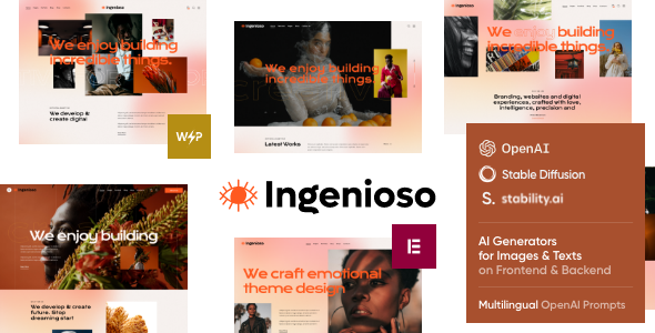 Ingenioso - Creative Agency WordPress Theme Ingenioso - Creative Agency WordPress Theme