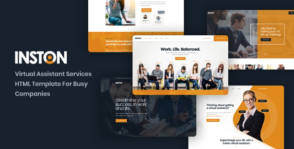 Inston - Virtual Assistant Services HTML Template Inston - Virtual Assistant Services HTML Template