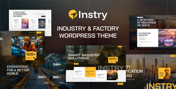 Instry - Industry & Factory WordPress Theme Instry - Industry & Factory WordPress Theme
