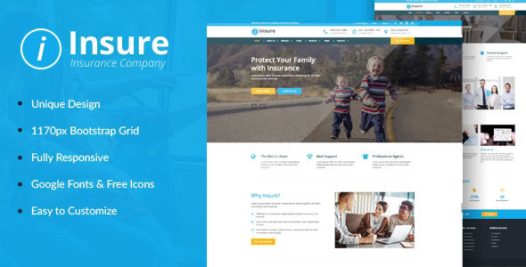 Insure - Insurance, Finance, & Business HTML Template Insure - Insurance, Finance, & Business HTML Template