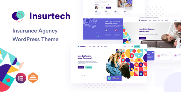 Insurtech - Insurance Agency WordPress Theme Insurtech - Insurance Agency WordPress Theme