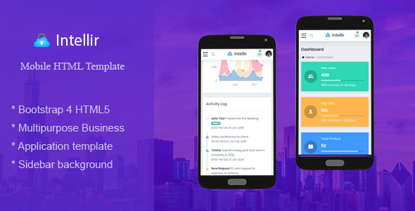 Intellir - Bootstrap 4x Mobile HTML Template Intellir - Bootstrap 4x Mobile HTML Template