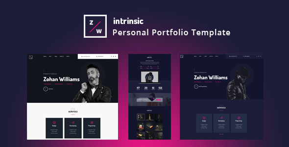 Intrinsic - Creative Personal Portfolio HTML5 Template Intrinsic - Creative Personal Portfolio HTML5 Template