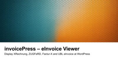 invoicePress - EN16931 e-Invoice Viewer