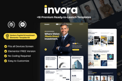 Invora - Venture Capital & Investment Elementor Template Kit