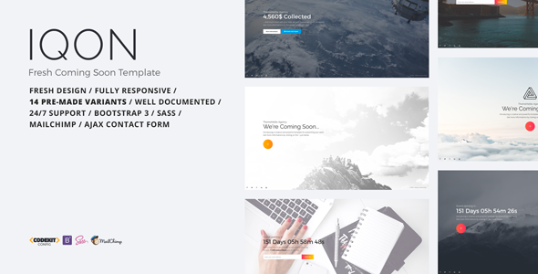 IQON - Fresh Coming Soon Template IQON - Fresh Coming Soon Template