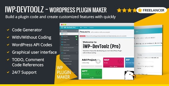 iWP-DevToolz (Pro) - WordPress Plugin Maker + Code Generator iWP-DevToolz (Pro) - WordPress Plugin Maker + Code Generator