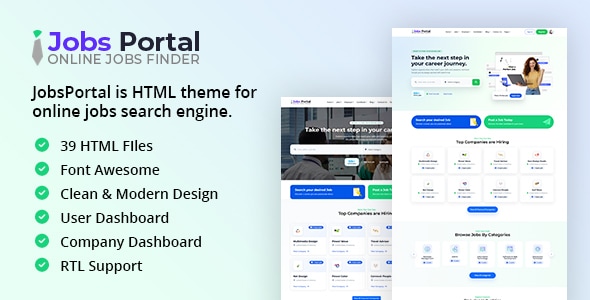 Jobs Portal - Business HTML Template Jobs Portal - Business HTML Template