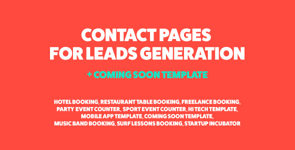 Jonny - Contact Page for Leads Generation & Coming Soon Template Jonny - Contact Page for Leads Generation & Coming Soon Template