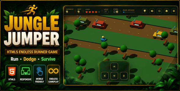 Jungle Jumper | HTML5 Endless Lane Crosser Game Jungle Jumper | HTML5 Endless Lane Crosser Game