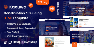 Kaouwa - Construction & Building HTML Template