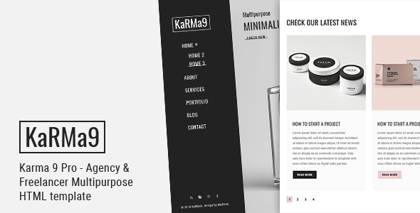 Karma 9 Pro - Agency & Freelancer Multipurpose HTML Template Karma 9 Pro - Agency & Freelancer Multipurpose HTML Template