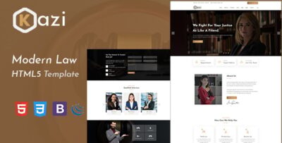 Kazi - Lawyers Attorneys and Law Firm HTML5 Template