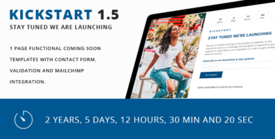 Kickstart - Pre-launch HTML Template