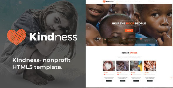 Kindness- Responsive HTML Template for Charity & Fund Raising Kindness- Responsive HTML Template for Charity & Fund Raising