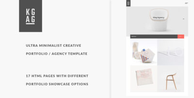 King Agency - Ultra minimalist creative portfolio