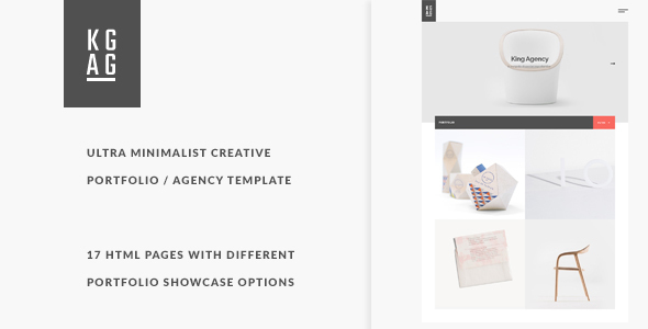 King Agency - Ultra minimalist creative portfolio King Agency - Ultra minimalist creative portfolio