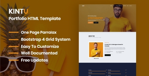 Kintu - Personal Portfolio HTML Template Kintu - Personal Portfolio HTML Template
