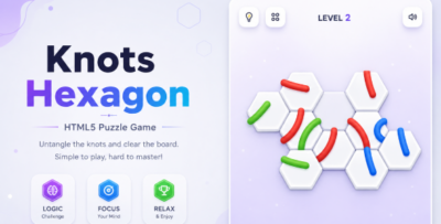Knots | HTML5 Game - Hexagon Brain Challenge