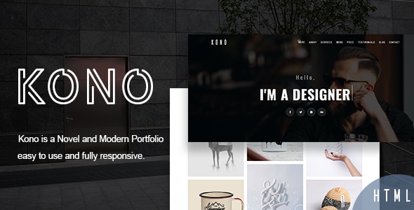 Kono - Personal Portfolio and Resume Template Kono - Personal Portfolio and Resume Template